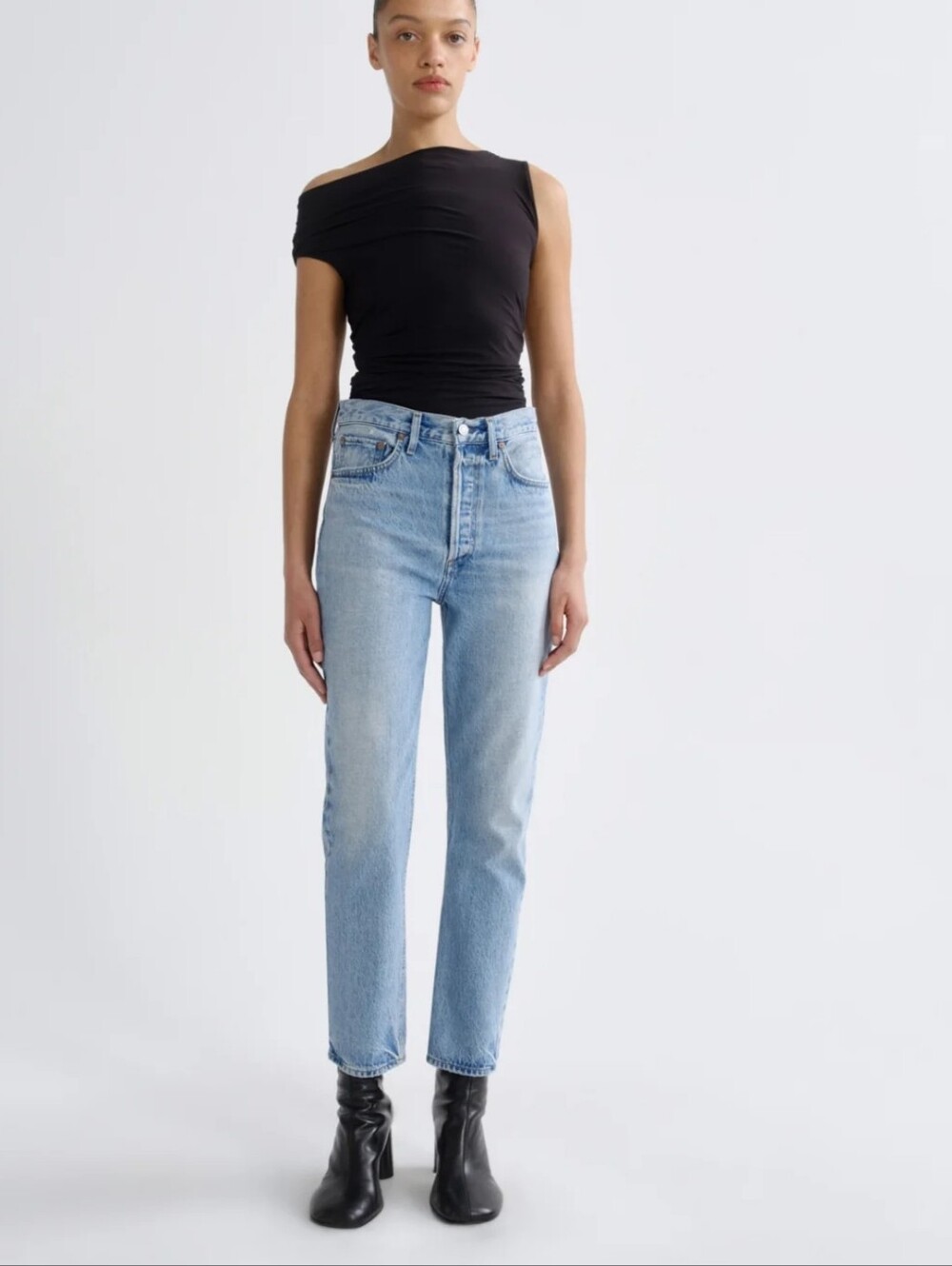 Agolde Riley High-Rise Cropped  Jeans ($378)